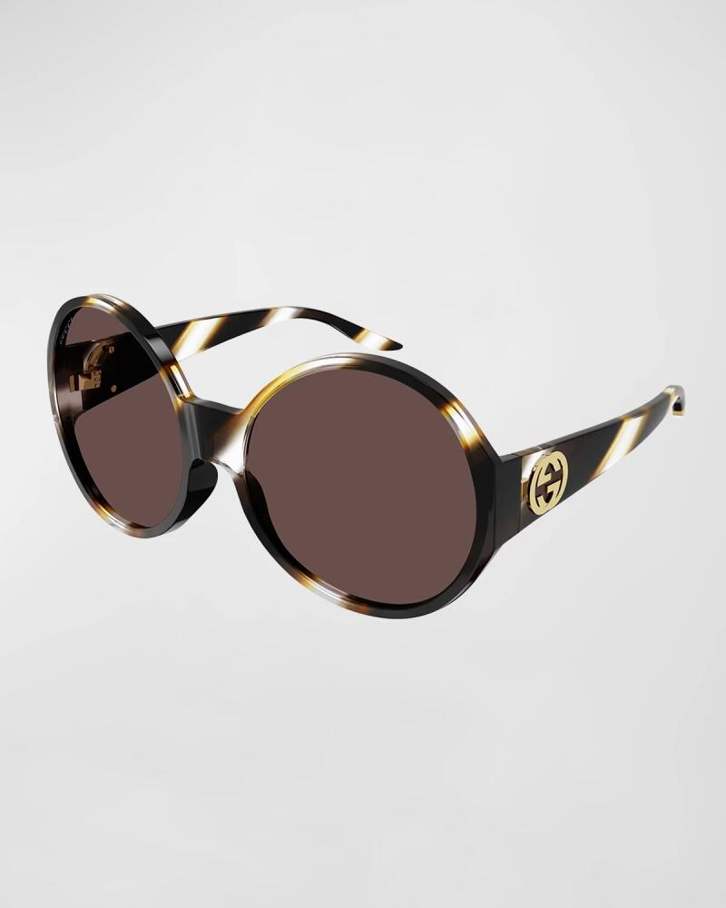 Gucci Oversized Round Acetate Sunglasses Cover