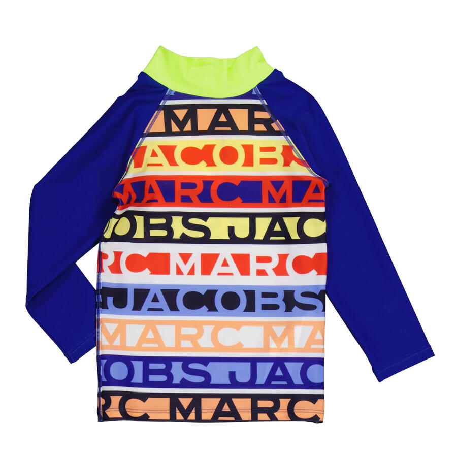 Little Marc Jacobs Boys Blue Red Anti-UV Swim Top Cover