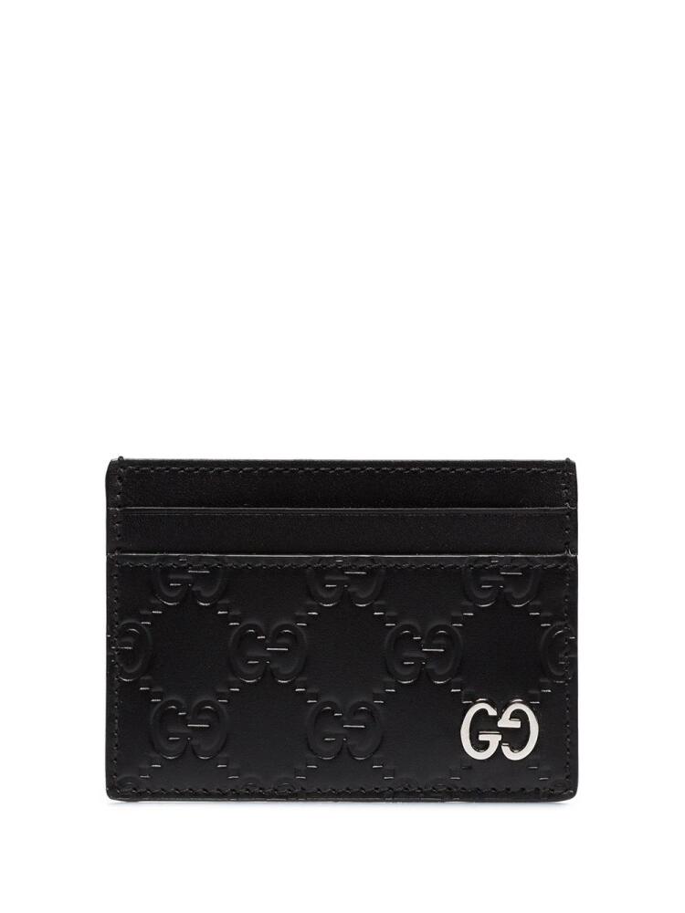 Gucci GG-plaque card holder - Black Cover