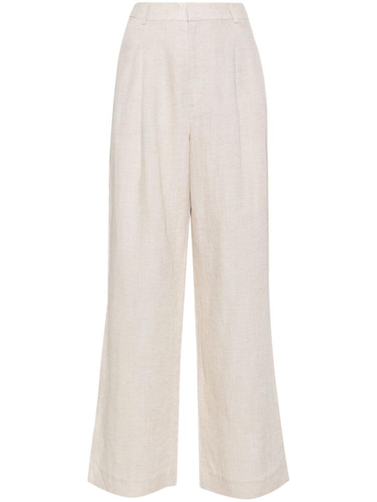 Gestuz Lizagz high-waist wide-leg trousers - Neutrals Cover