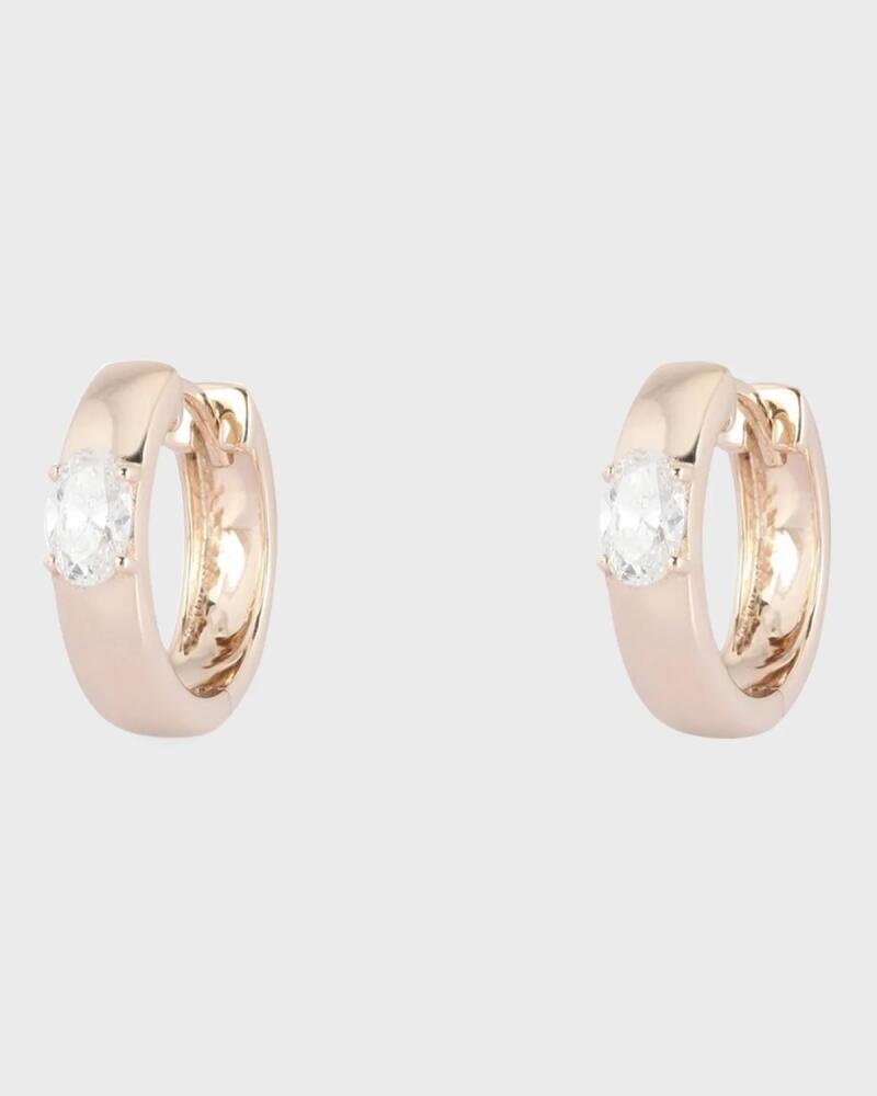 Kastel Jewelry Oval Diamond Earrings in 14k Yellow Gold Cover