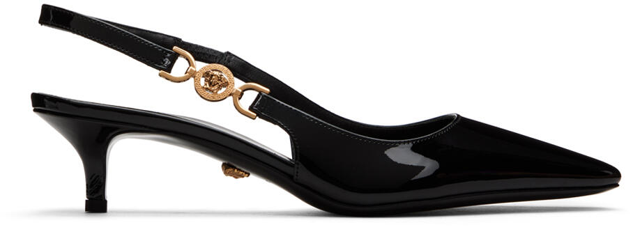 Versace Black Medusa '95 Slingback Heels Cover