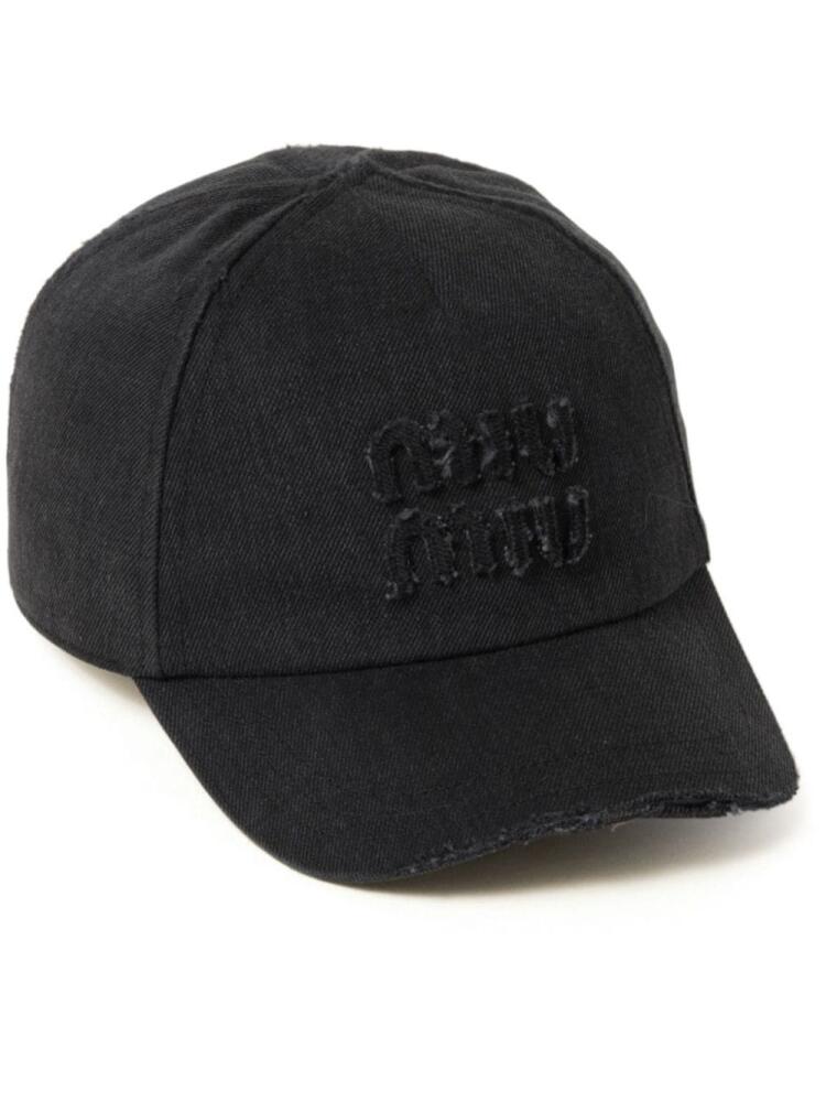 Miu Miu Denim baseball cap - Black Cover