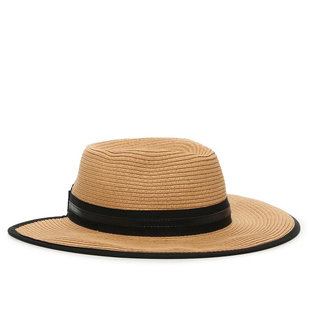 Vince Camuto Straw Panama Hat | Women's | Light Brown/Black Cover