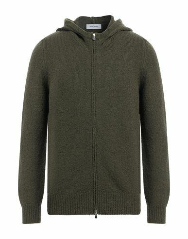 Gran Sasso Man Cardigan Military green Wool, Polyamide, Cashmere Cover