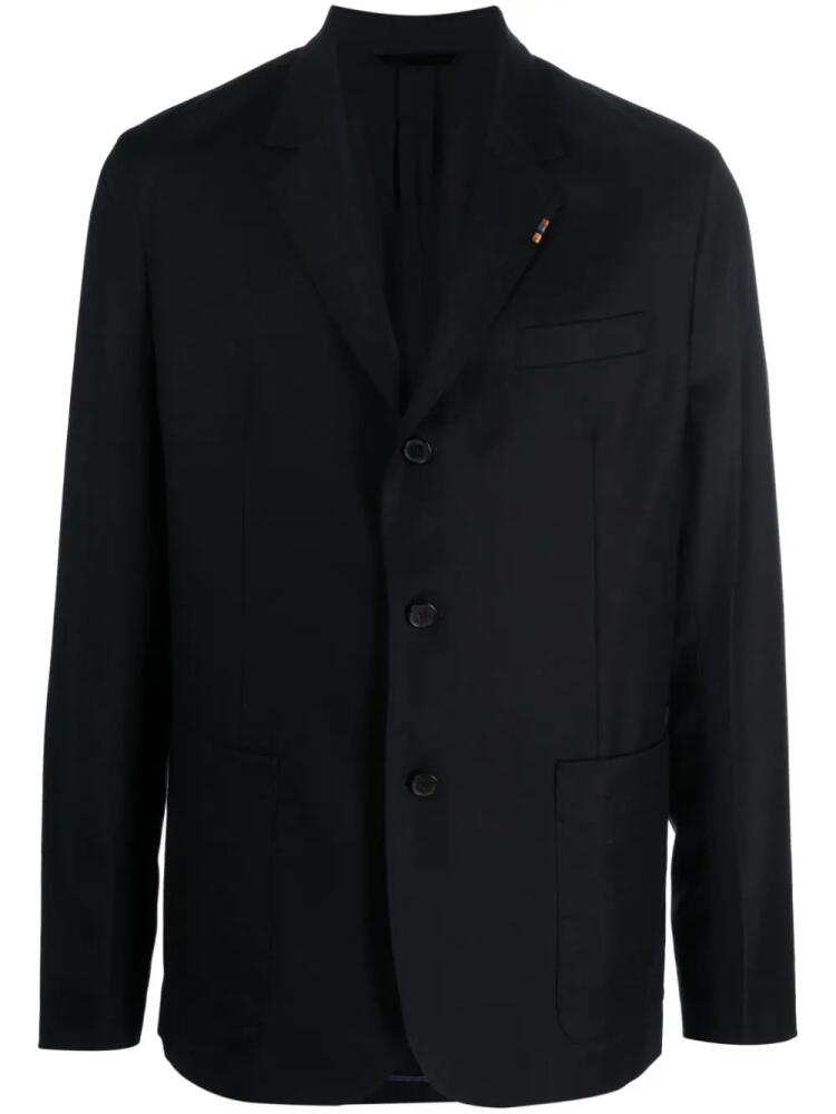 Paul Smith notched-lapels single-breasted blazer - Blue Cover