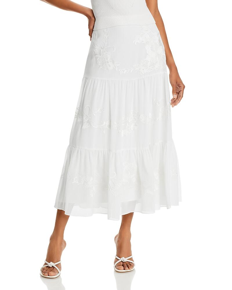 Kobi Halperin Harper Embroidered Tiered Skirt Cover