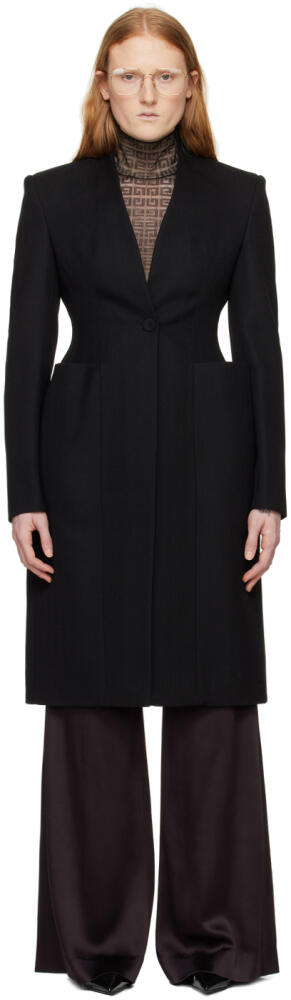 Givenchy Black Hourglass Coat Cover