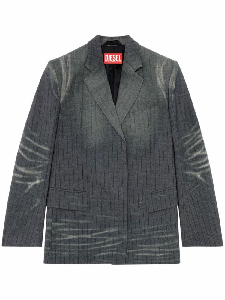 Diesel G-Kess whiskering-effect blazer - Grey Cover