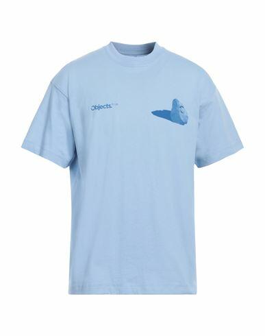 Objects Iv Life Man T-shirt Pastel blue Cotton, Recycled cotton Cover