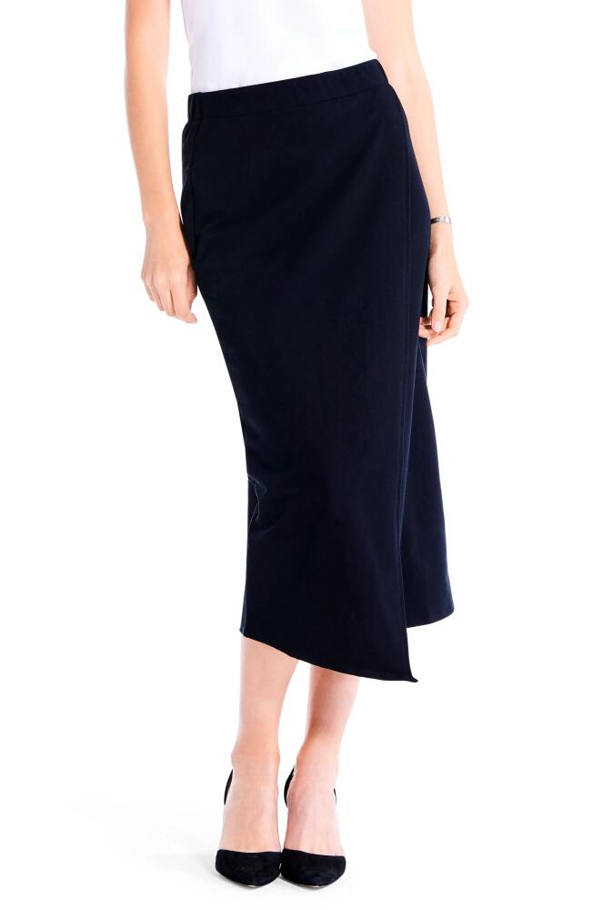 NIC+ZOE Cascade Asymmetric Midi Skirt in Black Onyx Cover