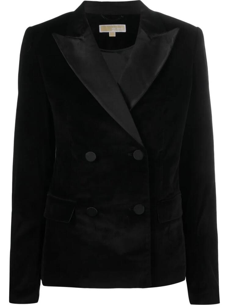 Michael Michael Kors peak-lapel velvet blazer - Black Cover