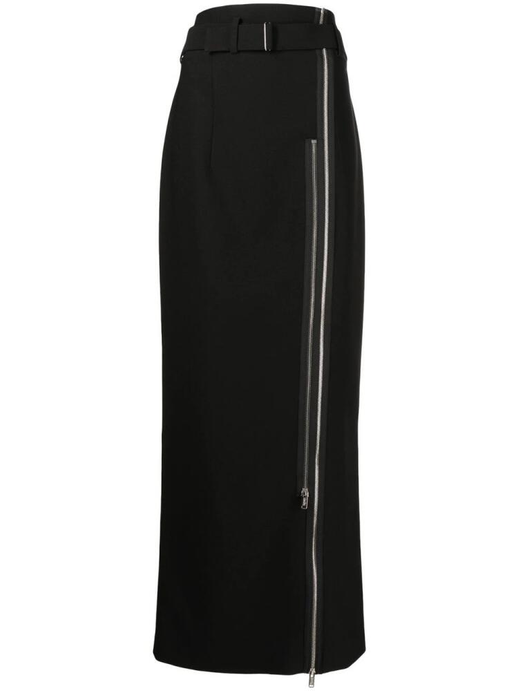 Undercover zip-detail high-waisted skirt - Black Cover