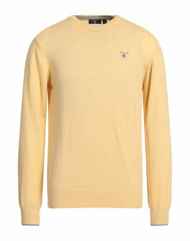 Gant Man Sweater Light yellow Wool Cover