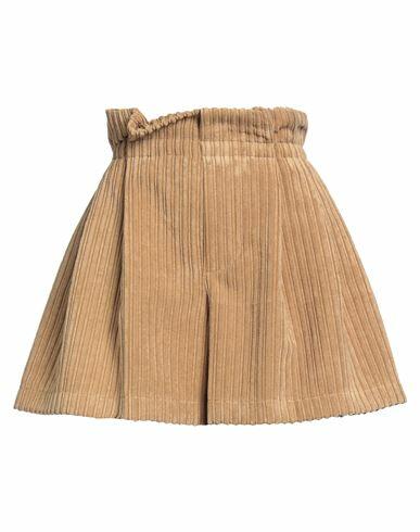 Jijil Woman Shorts & Bermuda Shorts Camel Polyester, Polyamide Cover