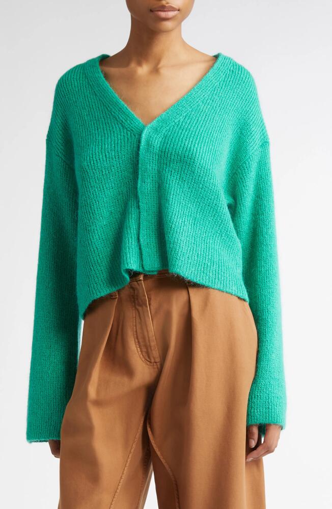 JW Anderson Bell Sleeve Cardigan in Jade Cover