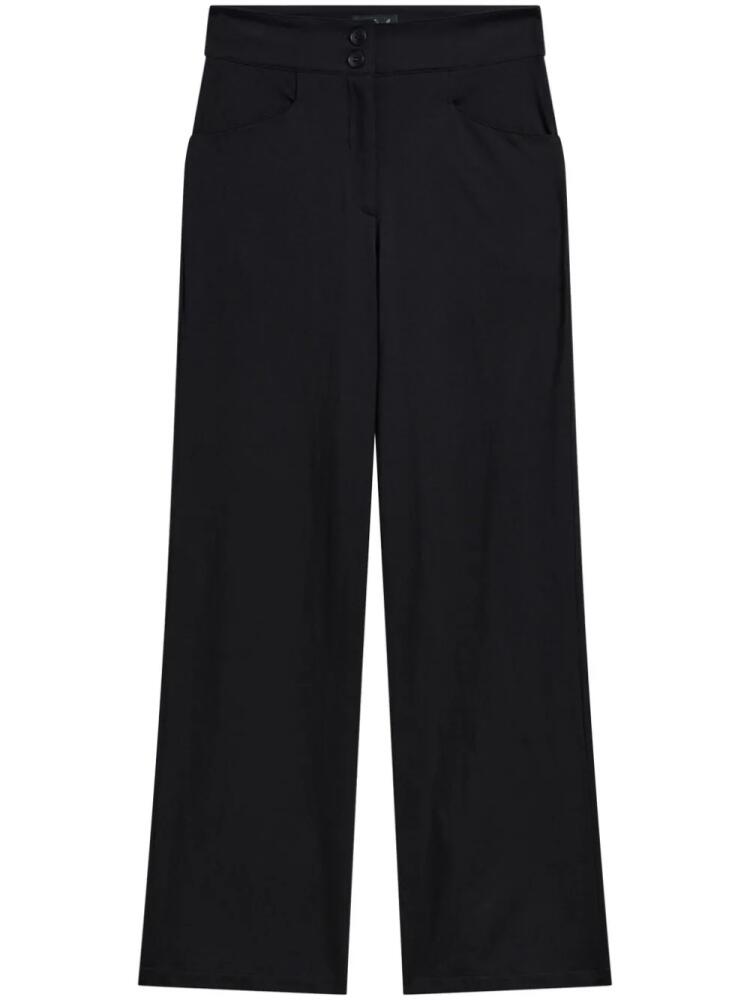 agnès b. straight-leg cotton trousers - Black Cover