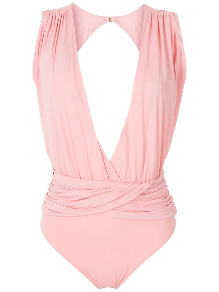 Brigitte Luma cut-out swimsuit - Pink Cover