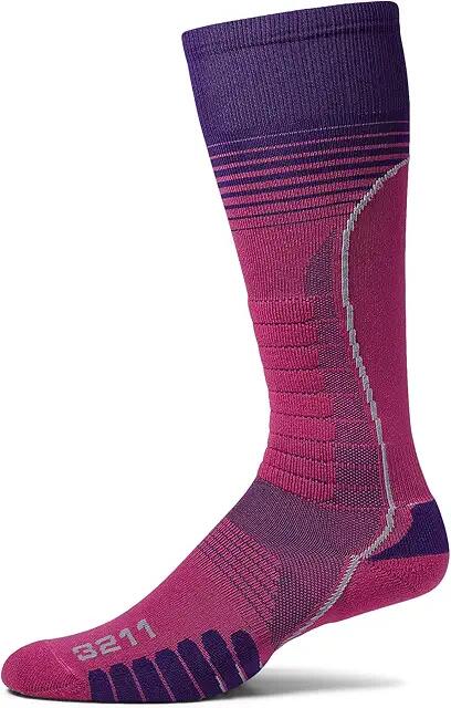 Eurosock Ski Silver Supreme (Pink Purple) Crew Cut Socks Shoes Cover