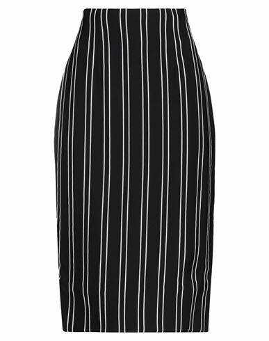 Jijil Woman Midi skirt Black Viscose, Polyester Cover