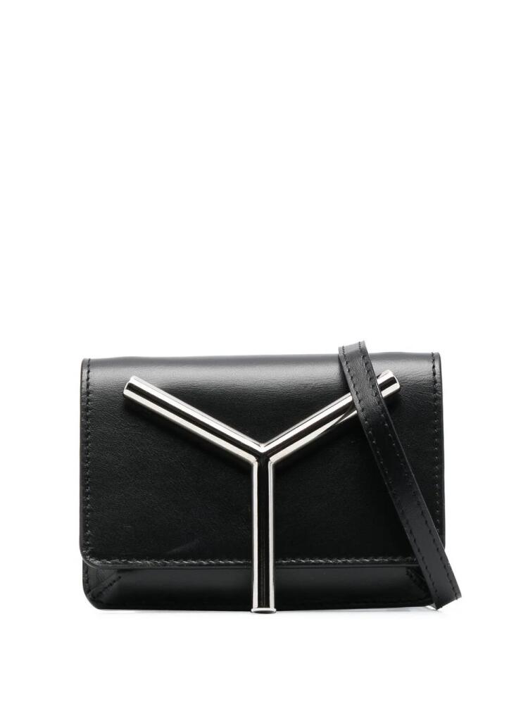 Y/Project logo-plaque crossbody bag - Black Cover