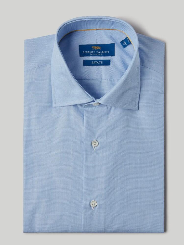 Robert Talbott Solid Craig Estate Dress Shirt in Blue End-On-End Cover