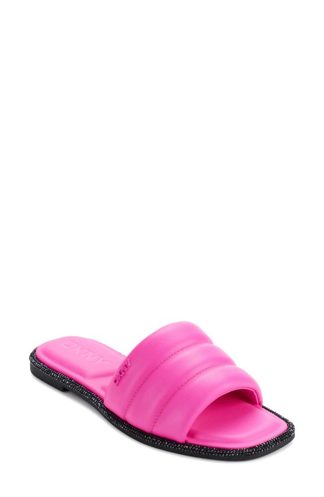 DKNY Slide Sandal in Shocking Pink Cover