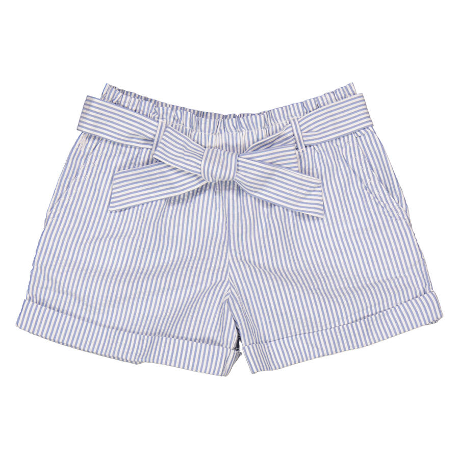 Polo Ralph Lauren Girls Stripe Cotton Belted Bow Shorts Cover