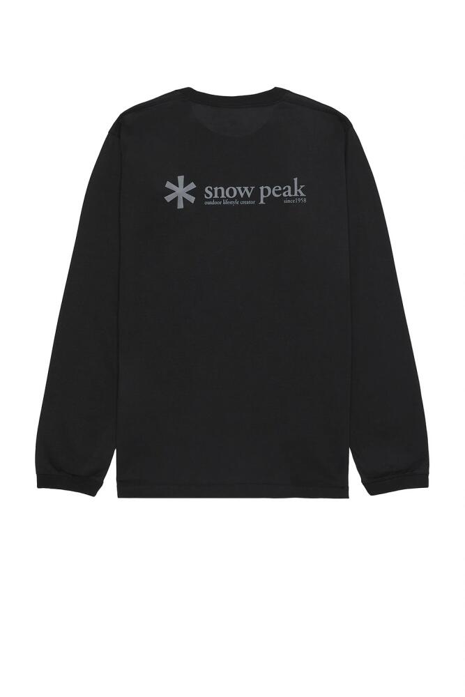 Snow Peak Insect Shield Long Sleeve T-Shirt in Black Cover