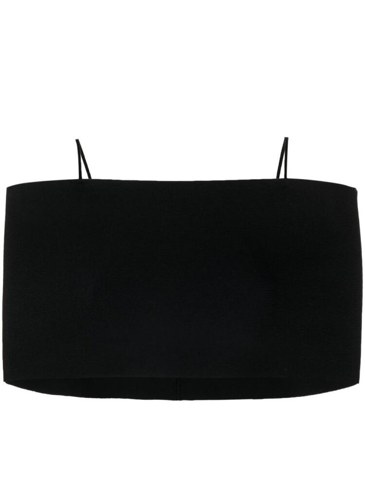 AMBUSH cold-shoulder cropped top - Black Cover