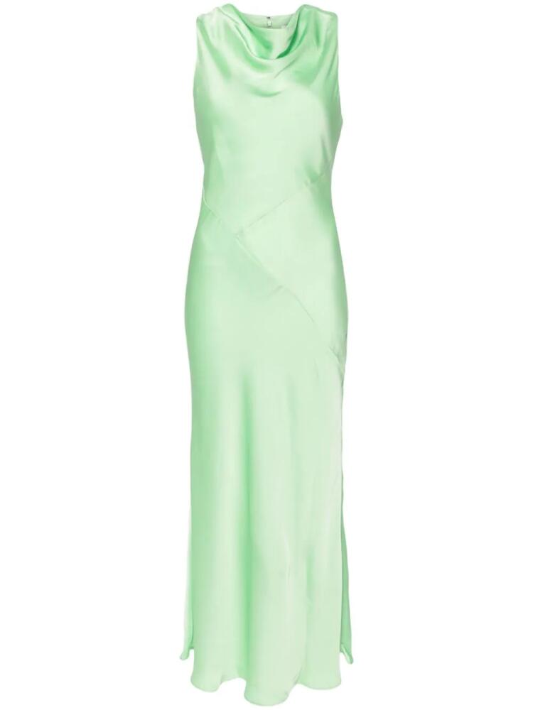 MISHA Ambrosie satin midi dress - Green Cover