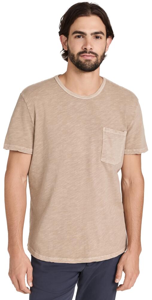 Marine Layer Vintage Heavy Slub Pocket Tee Taupe Cover