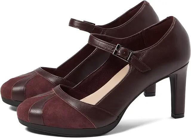 Clarks Ambyr Light (Burgundy Combi) High Heels Cover