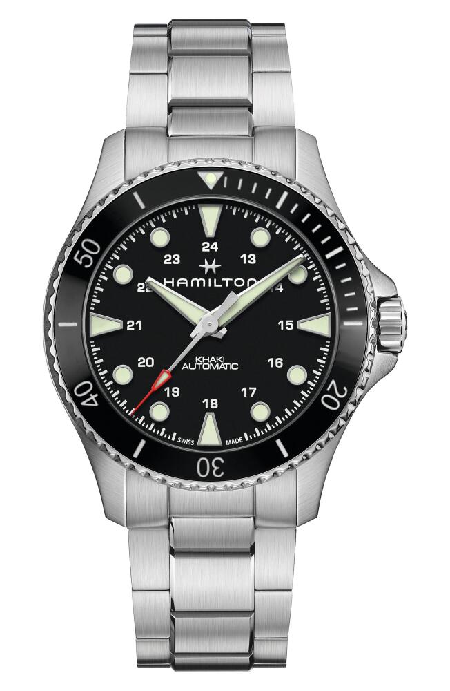 Hamilton Khaki Navy Scuba Automatic Bracelet Watch, 43mm in Stainless Steel/silver Cover