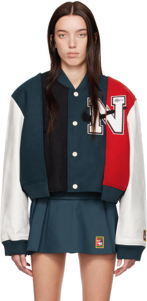 Nike Navy & White Yoon Ahn Edition Bomber Jacket Cover