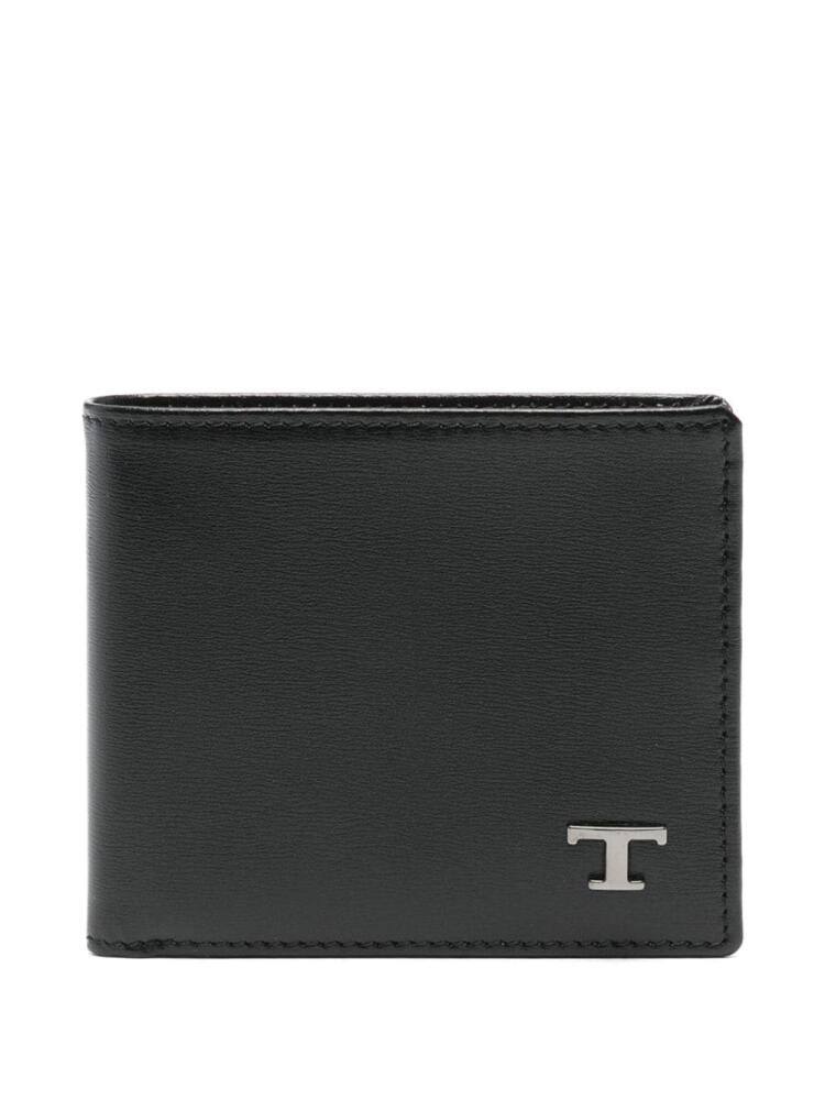 Tod's logo-plaque wallet - Black Cover