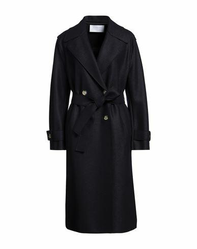 Harris Wharf London Woman Coat Midnight blue Virgin Wool Cover