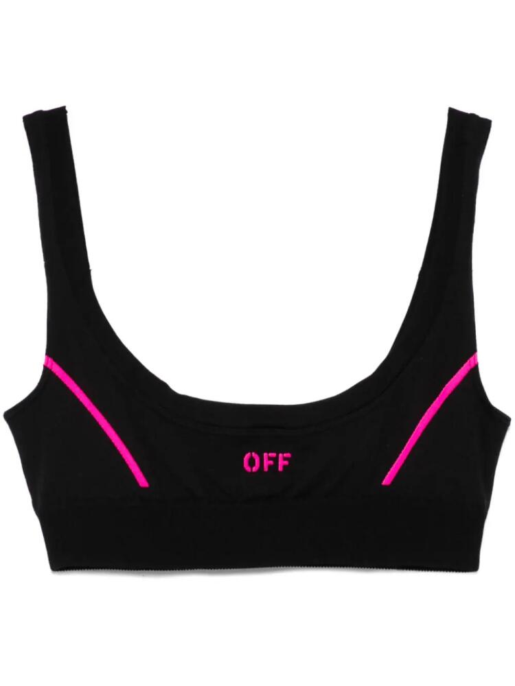 Off-White Off Stamp Seamless sports bra - Black Cover