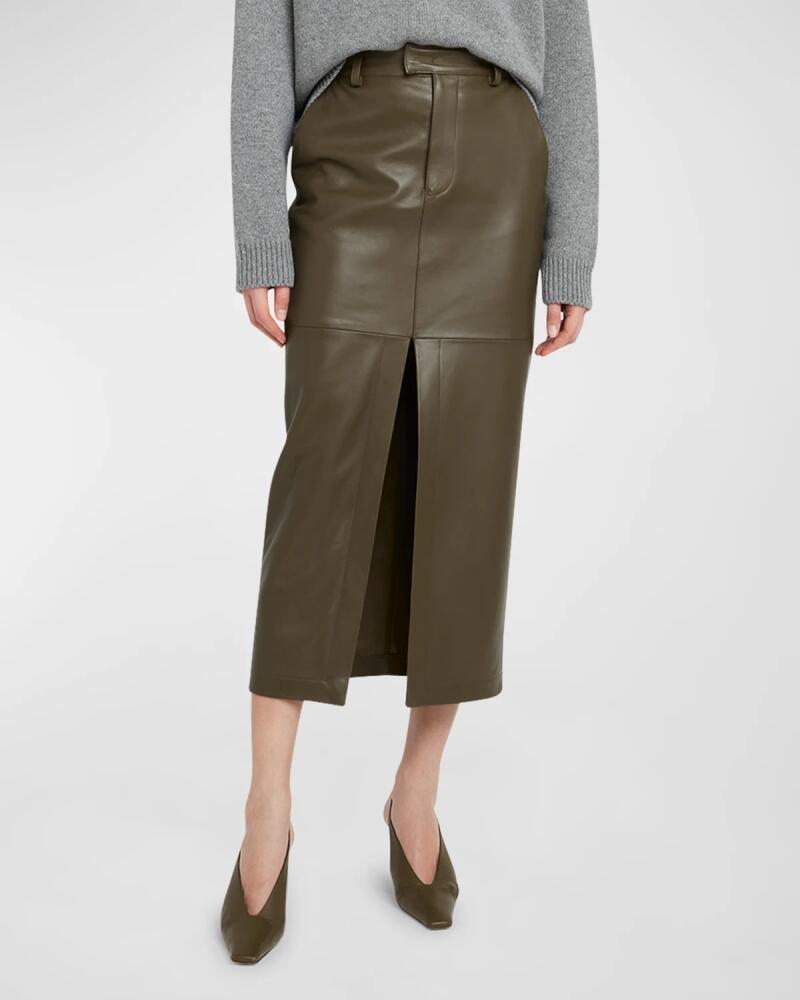 ARMARIUM Lula Leather Midi Skirt Cover