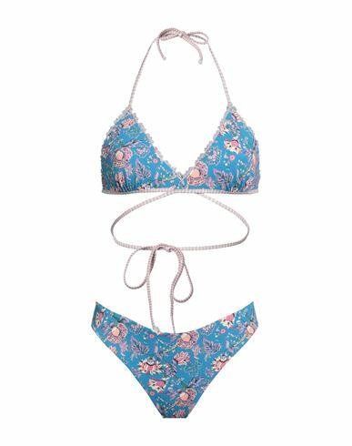 Anjuna Woman Bikini Azure Polyamide, Elastane Cover