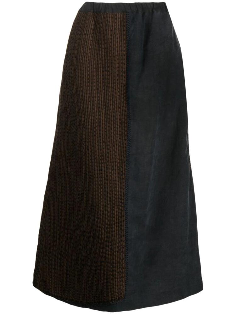 By Walid linen-blend maxi skirt - Grey Cover