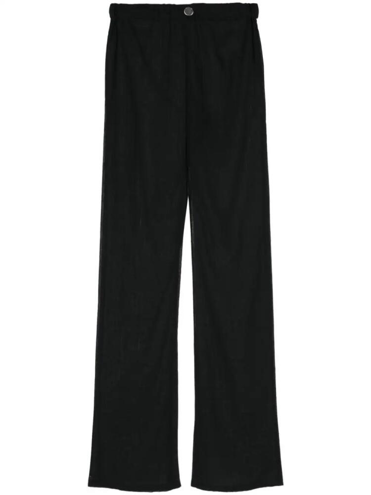 Ludovic de Saint Sernin Mermaid virgin wool-blend trousers - Black Cover