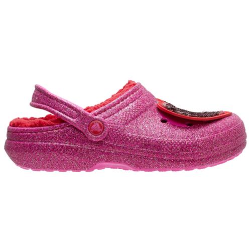 Crocs Classic Lined V-Day Clogs - Womens Shoes Pink/Pink Cover