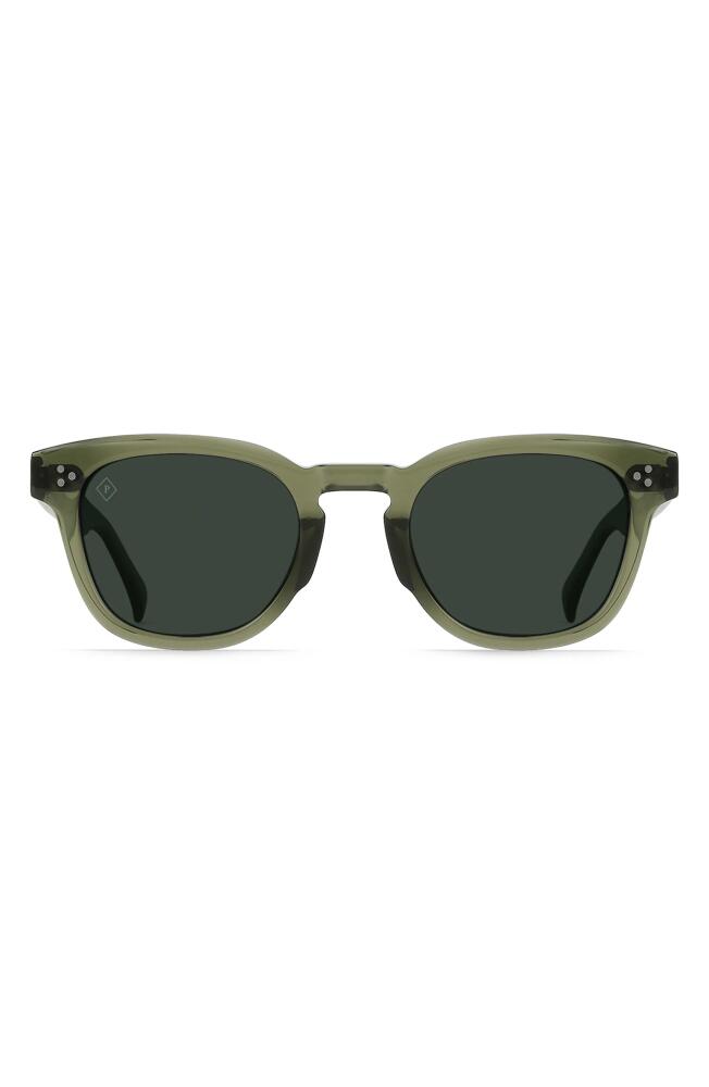 RAEN Squire Polarized Round Sunglasses in Cambria/Green Pol Cover