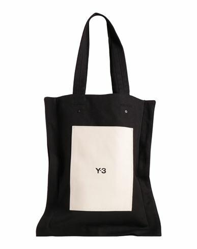 Y-3 Man Shoulder bag Black Organic cotton, Recycled polyester Cover