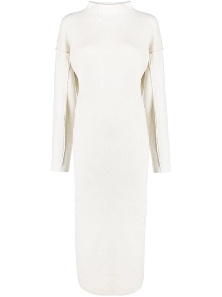 DESTREE Jadé exposed-seam midi dress - White Cover