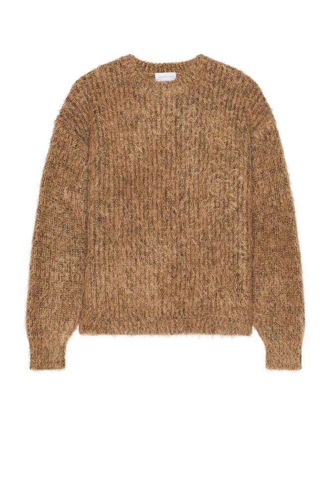 JOHN ELLIOTT Wool Mohair Crew in Brown Cover