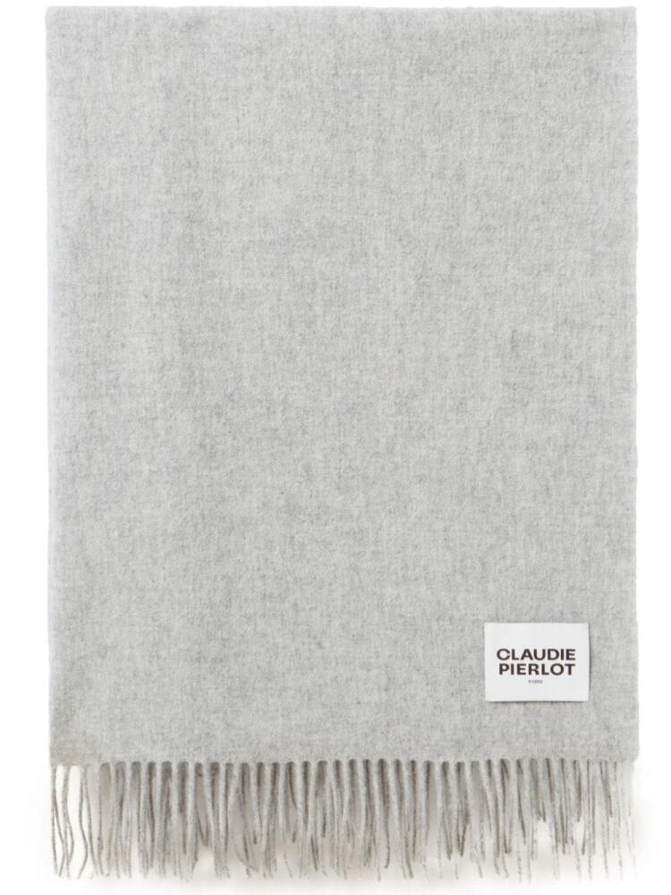 Claudie Pierlot fringed scarf - Grey Cover