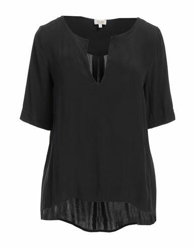 Her Shirt Her Dress Woman Top Black Silk, Lycra Cover