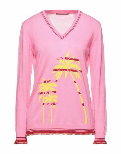 Ermanno Scervino Woman Sweater Pink Cotton, Polyester, Elastane Cover